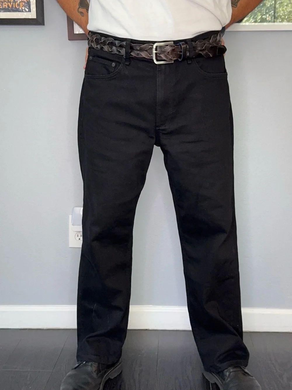 Rag & Bone Fit 4 Straight Black Jeans 34x30